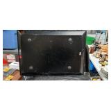 Hand Painted Floral Metal Serving Tray