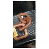 Hand-Carved Wooden Chain Link