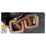 Hand-Carved Wooden Chain Link