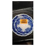 Flow Blue Porcelain Oval Platter