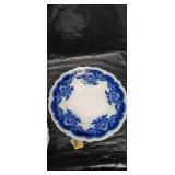 Flow Blue Porcelain Oval Platter