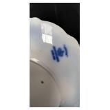 Flow Blue Porcelain Oval Platter