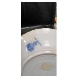 Flow Blue Porcelain Butter Pat Plates