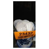 Blue and White Floral Creamer