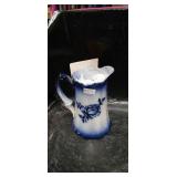 Blue and White Floral Creamer