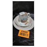 Copeland Spode Tea Set with Bird Scene