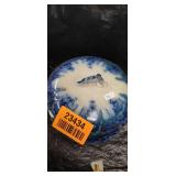 Flow Blue Covered Sugar Bowl