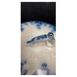 Flow Blue Covered Sugar Bowl