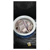 Flow Blue Covered Sugar Bowl