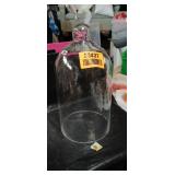 Clear Glass Display Dome with Base