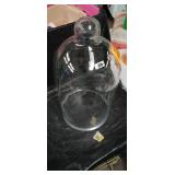 Clear Glass Display Dome with Base