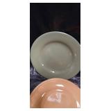 Mid-Century Color Block Dinner Plates Set