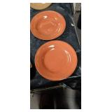 Mid-Century Color Block Dinner Plates Set
