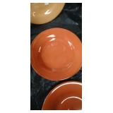 Mid-Century Color Block Dinner Plates Set