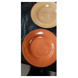 Mid-Century Color Block Dinner Plates Set