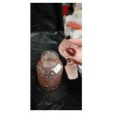 Collection of Decorative Glass Decanters and Bottles