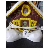 Regency Industries Christmas Night Light and  Child w/ a sled