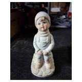 Regency Industries Christmas Night Light and  Child w/ a sled