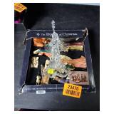 The Promise of Christmas Nativity Set by Robert Stanley and ceramic angel