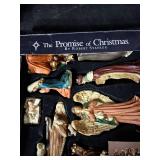 The Promise of Christmas Nativity Set by Robert Stanley and ceramic angel