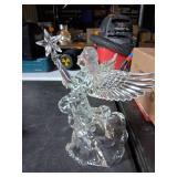 The Promise of Christmas Nativity Set by Robert Stanley and ceramic angel