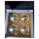 Shatterproof Holiday Ornament Set - Pink and Silver Glitter