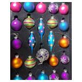 Decorative Glass Christmas Ornament Set