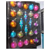 Decorative Glass Christmas Ornament Set