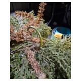 Pre-lit Artificial Christmas Pine Wreath with Pinecones