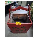 Asian Floral Magazine Rack