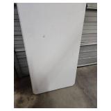 8 Foot Lifetime Folding Banquet Table with Steel Frame. 96.5" W x 30" D - good condition - this type sells for over $130 retail