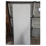 Lifetime 6-Foot Folding Table - 72"W x 30"D - has a small dent on one edge