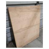 40" x 48.25" x 2.75" Thick - Oak veneer over Masonite slab - would make a great table top for a work bench. Very minor damage in a couple of small spots on the veneer