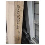 40" x 48.25" x 2.75" Thick - Oak veneer over Masonite slab - would make a great table top for a work bench. Very minor damage in a couple of small spots on the veneer