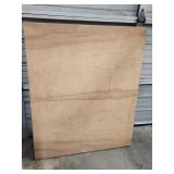 40" x 48.25" x 2.75" Thick - Oak veneer over Masonite slab - would make a great table top for a work bench. Very minor damage in a couple of small spots on the veneer