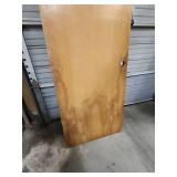 Salvage Condition Hollow Wood Interior Door - paint on one side and chips on the veneer -  30"W x 80"H x 1 3/8" Thick