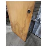 Salvage Condition Hollow Wood Interior Door - paint on one side and chips on the veneer -  30"W x 80"H x 1 3/8" Thick