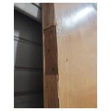 Salvage Condition Hollow Wood Interior Door - paint on one side and chips on the veneer -  30"W x 80"H x 1 3/8" Thick