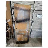 Salvage Condition Hollow Wood Interior Door - paint on one side and chips on the veneer -  30"W x 80"H x 1 3/8" Thick