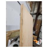 Solid Oak Wood Door Slab Panel - has some edge damage on the veneer 32"W x 80" H x 1 3/4" Thick