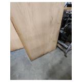 Solid Oak Wood Door Slab Panel - has some edge damage on the veneer 32"W x 80" H x 1 3/4" Thick