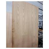 Solid Oak Wood Door Slab Panel - has some edge damage on the veneer 32"W x 80" H x 1 3/4" Thick