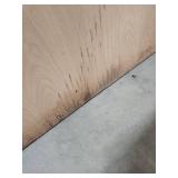 Solid Oak Wood Door Slab Panel - has some edge damage on the veneer 32"W x 80" H x 1 3/4" Thick