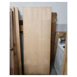 Salvage Condition Solid Core Wood Door Slab - large chunk of veneer missing - 32"W x 80"H x 1 3/4" Thick
