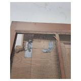 Mid-Century Wood Screen Door with Original Hardware - great for a cabin or back porch! 31.5"W x 80" H x 1 1/8" D (doesn
