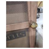 Mid-Century Wood Screen Door with Original Hardware - great for a cabin or back porch! 31.5"W x 80" H x 1 1/8" D (doesn