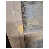 Mid-Century Wood Screen Door with Original Hardware - great for a cabin or back porch! 31.5"W x 80" H x 1 1/8" D (doesn