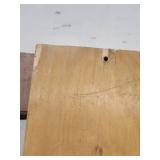 Mid-Century Hollow Interior Door with Original Hardware - has damage to the veneer - 23 7/8" W x 79 7/8" H x 1 1/4" D