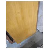 Mid-Century Hollow Interior Door with Original Hardware - has damage to the veneer - 23 7/8" W x 79 7/8" H x 1 1/4" D