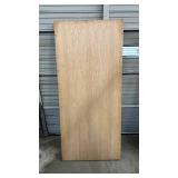 Solid Wood Core Door Slab - 79 3/8" H x 35.75" W x 1.75" D Has a small dent on one edge, veneer separation at top of one corner and corner wear on other corners.  Heavy
